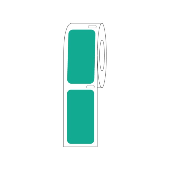 Direct Thermal Cryo Label 38x19mm for Lg Vials/Tubes Green Roll Form
